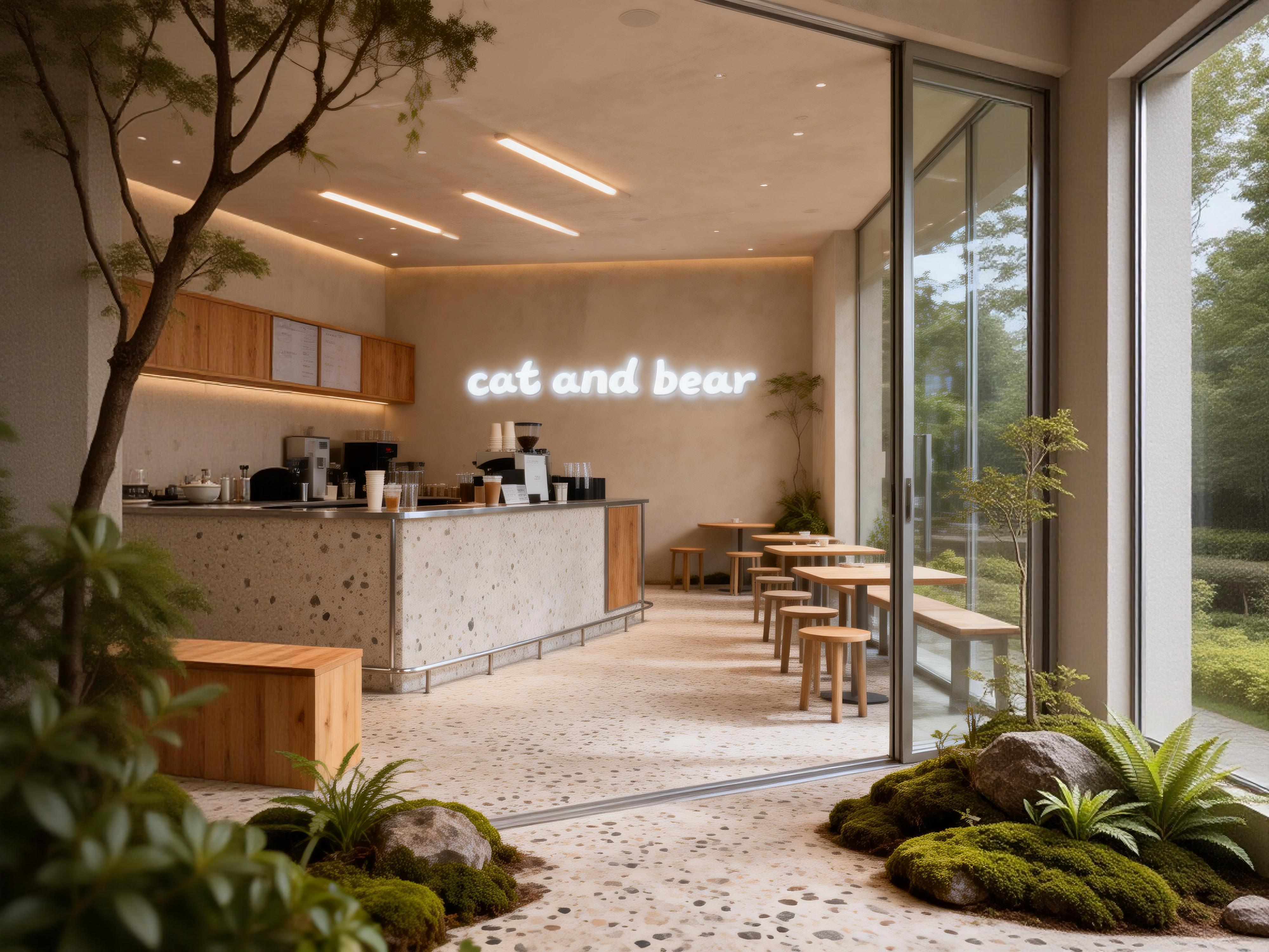 奶茶店内饰-诧寂简约风